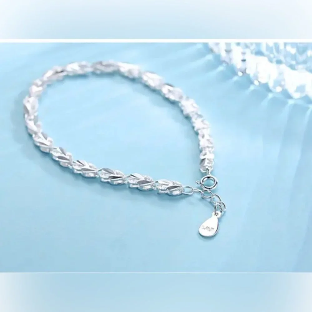 925 Sterling Silver Bracelets Zircon Charm Women Bracelets Silver 925 Jewelry - Picture 2 of 6